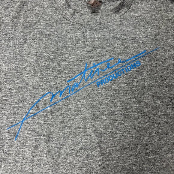 Vintage Matinee Productions Panavision Movie Film Production T Shirt Sz S Gray - Picture 2 of 7